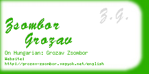 zsombor grozav business card